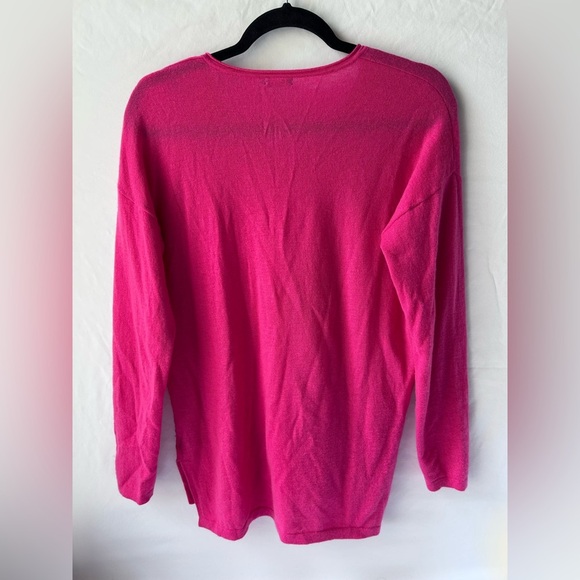 J.McLaughlin 100% Cashmere sweater hot pink - Picture 2 of 4